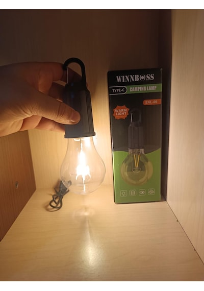 Winnboss Şarjlı Kamp Lambası Siyah
