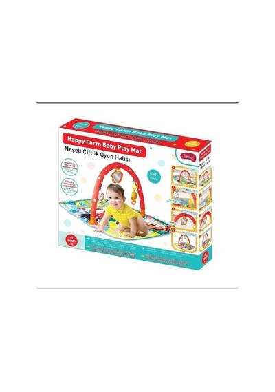 Furkan Toys Babies Neşeli Çiftlik Oyun Halısı 68X78 Fr58451