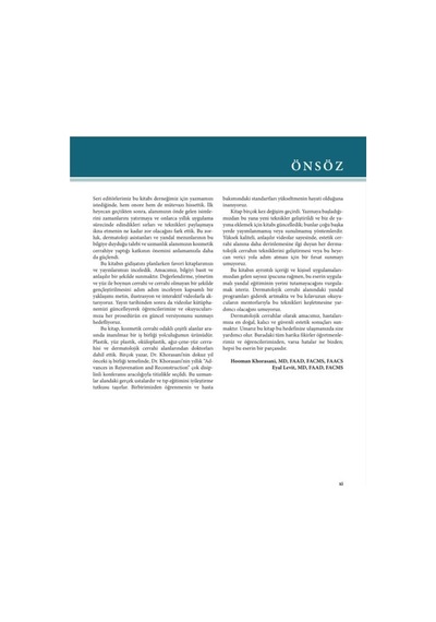 Kozmetik Dermatolojide Uygulamalar:cerrahi Lifting