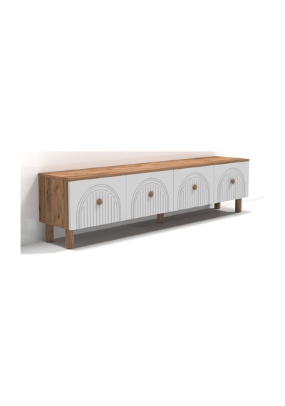 Bohem Tarz 180 Cm 4 Kapaklı Mdf Kapak Tv Ünitesi Model 2