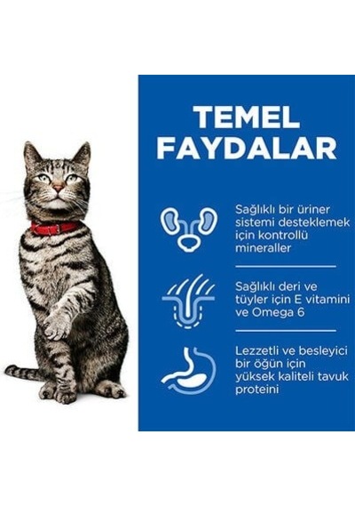 Hill's Scıence Plan Üriner Sistemi Destekleyen Tavuklu Yetişkin Kedi Maması 1,5kg