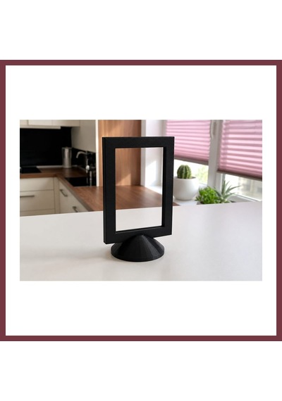 Storeşahin 3d Baskı Modern Fotoğraf Çerçevesi - Masaüstü Ve Raf Üstü Dekoratif Resimlik-siyah Shn0720
