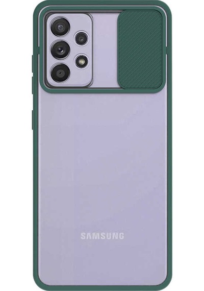 Samsung Galaxy Uyumlu A72 Kapak Lensi Açılır Kapanır Kamera Korumalı Silikon Kılıf