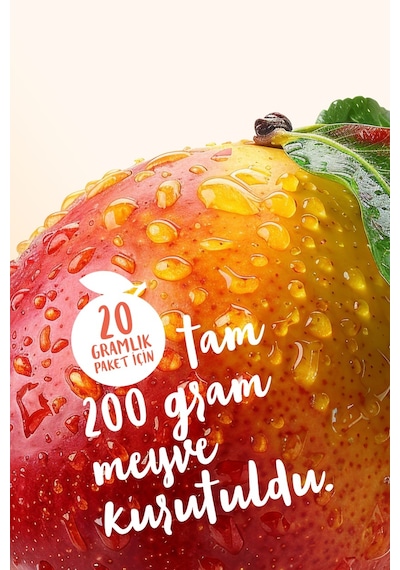 Drynex Freeze Dried Mango Dondurularak Kurutulmuş Çıtır Atıştırmalık Egzotik Meyve Cipsi Şekersiz Vegan 20 G