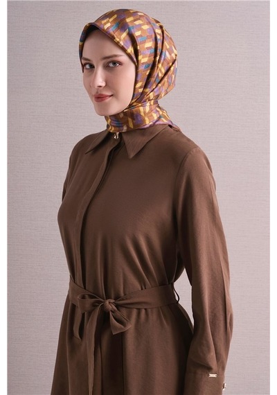 Armine Saf İpek Sura Eşarp 9623d 82 Petrol Yeşili