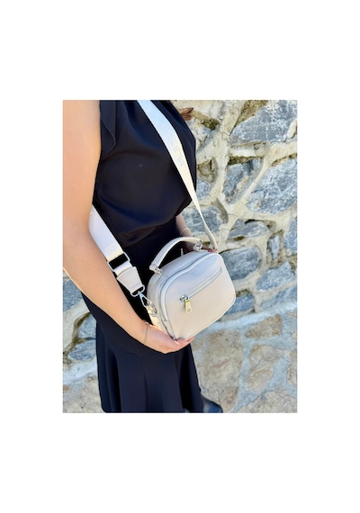 Just Polo Kadın Yeni Sezon Yumuşak Deri Şal Detaylı Ayarlanabilir Askılı Şık El Ve Omuz Çantası Shopper Taş 91134650