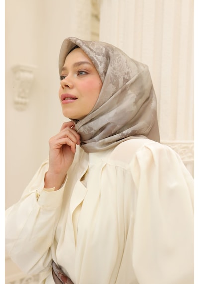 Silk Home Shiny Eşarp 75002-57 Kum Beji, Vizon