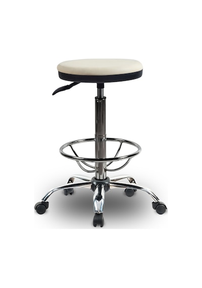 Ofiscombin Ofis Büro Eczane Laboratuvar Döner Tekerli Amortisörlü Çemberli Tabure Krem Deri 00047499705 Ofiscombin Ofis Büro Eczane Laboratuvar Döner Tekerli Amortisörlü Çemberli Tabure Krem Deri 00047499705