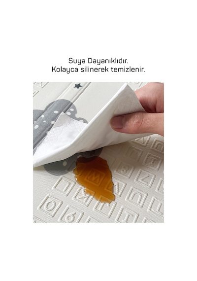 Neşeli Zürafa +Animals Katlanabilir Oyun Halısı -eEstra Large - 180x200x1 Cm-Taşıma Çantası Yanında