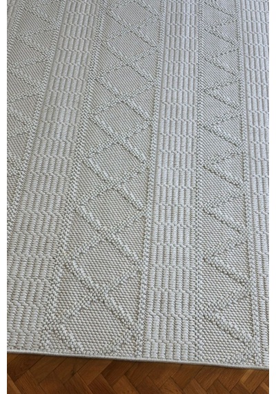 Leiva Home Monaco 0219a Krem Bohem Sisal Bukle Yumuşak Özel Kesim Salon Koridor Mutfak Yolluk Saçaklı Halı 0210a-krem