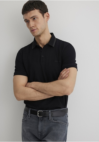 Mavi - Siyah Polo Tişört 0611829-900 Siyah