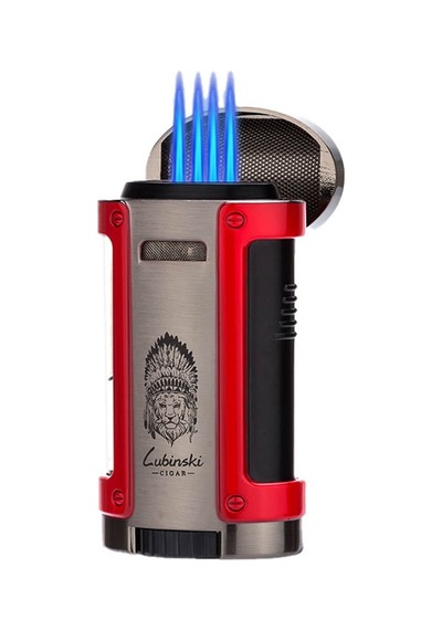 Lubinski 4lü Torch Sarı Puro Çakmağı 8081at