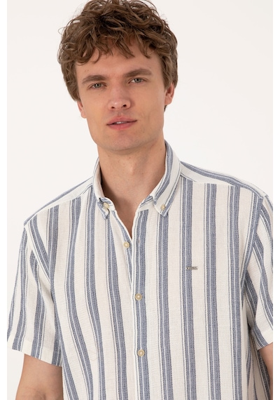 U.s. Polo Assn. Erkek Lacivert Gömlek Kısa Kollu 50299880-vr033 Lacivert