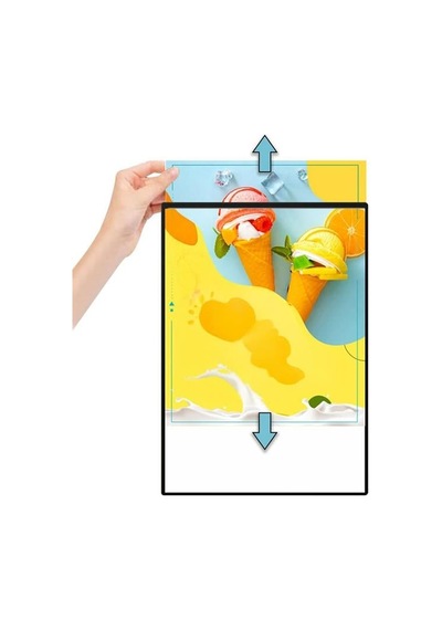 Pm-21757 Ledli A1 Değiştirilebilir Reklam Poster Çerçevesi Tabela