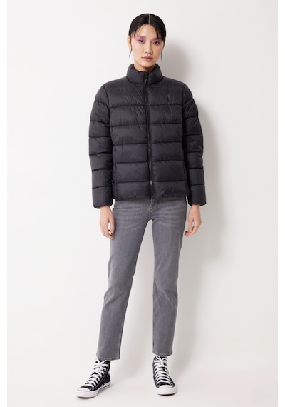 Lee Regular Fit Normal Kesim Dik Yaka Siyah Şişme Mont L222714001 Siyah