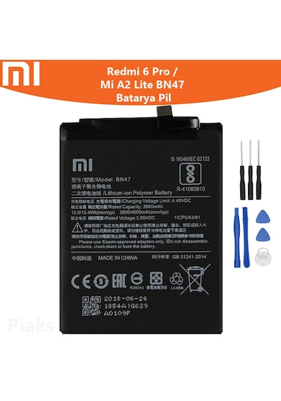 Xiaomi Mi A2 Lite Pil Batarya ve Tamir Seti Bn47