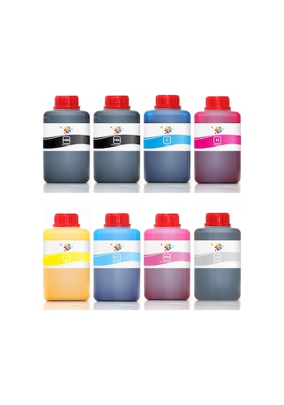 QC HP 38 C9412 C9413 C9414 C9415 C9416 C9417 C9418 C9419 Kartuş Mürekkep Seti 500ml 8 Renk