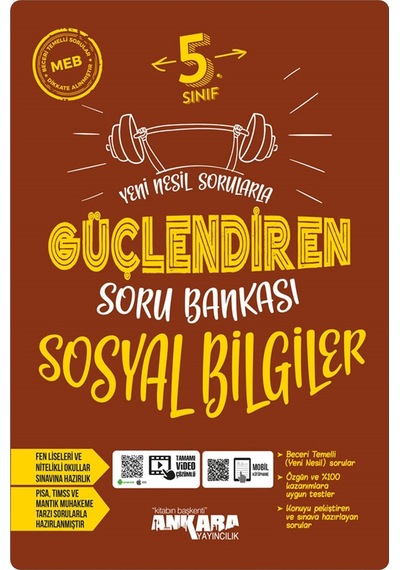 2024 Müf. Ankara Yayıncılık 5.sınıf Sosyal Bilgiler Yeni Nesil Sorularla Güçlendiren Soru Bankası