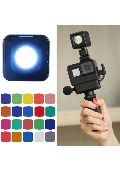Led Işık 10M Ip67 Su Geçirmez Dahili Pil 200-5500 20 Renk Filtre Siyah