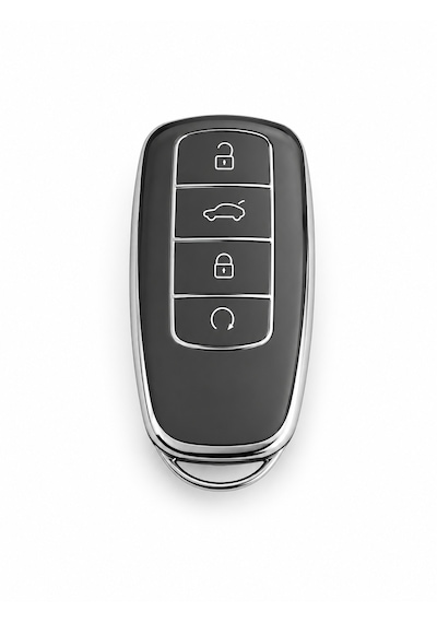 Autohan Keys Chery Tiggo 8 Pro, Omoda 5 Ve Tiggo 7 Avantgarde İle Uyumlu Araç Anahtarı Koruma Kılıfı, Füme