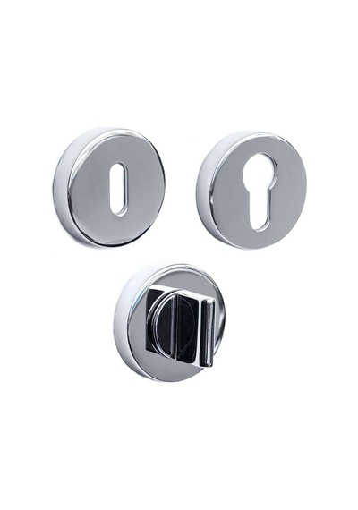 System Yuvarlak Wc Kapı Rozeti Krom Ro12w Cr