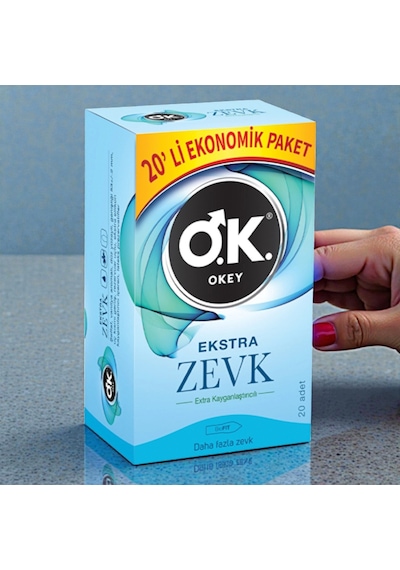 Okey Ekstra Zevk Prezervatif 20'li