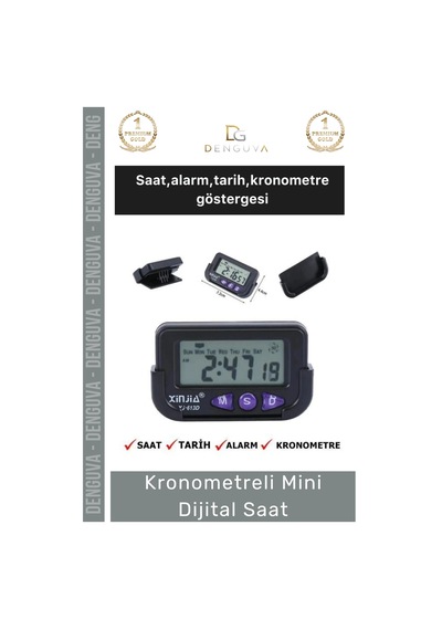 Dijitalsaat Otomobil Ev Ofis Masaüstü Alarm Tarih Portatif Hassas Kronometreli Mini Dijital Saat Çok Renkli