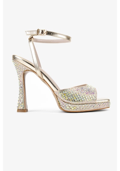 Valmenti Kadın Suni Deri Sarı Night Shoes Ayakkabı 921 655 Bn Ayk Y26 Gold Taslı Altın
