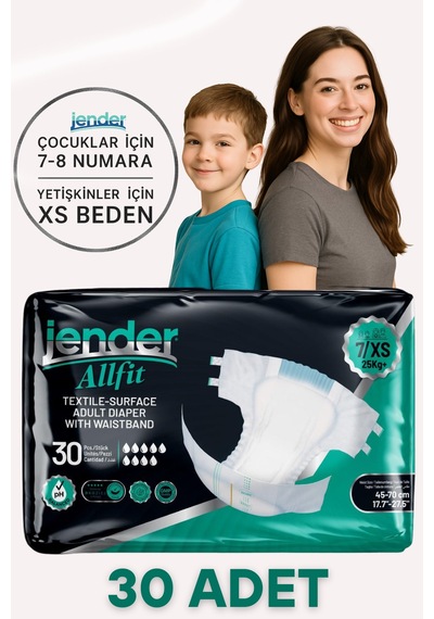 All Fit Xs Bel Bantlı Bez - Bebek Ve Yetişkinlere Özel Beden 30'lu XS