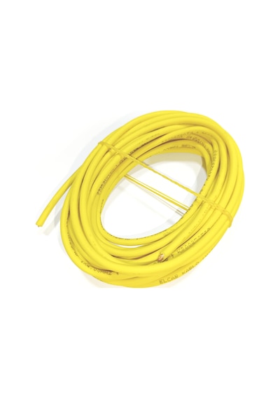 4mm 5metre Yanmaz Silikon Kablo Sarı Renk 1 Adet