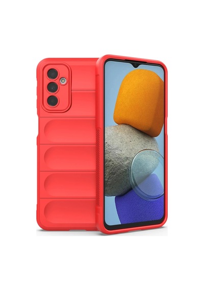 Samsung Uyumlu Galaxy M23 Kılıf Optimum Silikon - Kırmızı 0.2M-Çok Renkli