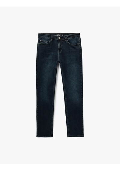 Koton Normal Bel Pamuklu Slim Fit Jean Pantolon - Brad Jean Koyu İndigo 6wam40239nd İndigo Koton Normal Bel Pamuklu Slim Fit Jean Pantolon - Brad Jean Koyu İndigo 6wam40239nd İndigo