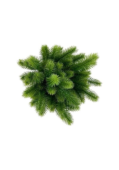 Nettenevime Yapay Çiçek Ponpon Çam Garnitür Aradal Dekoratif Yapay Bitki 30cm Çok Renkli