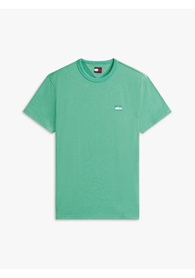 Tommy Hilfiger Tjm Reg Badge Tee Ext Erkek Yeşil T-shirt - Dm0dm22667