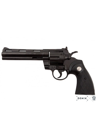 Denix Phyton Revolver Black 1955 Usa 31cm Koleksiyon Obje