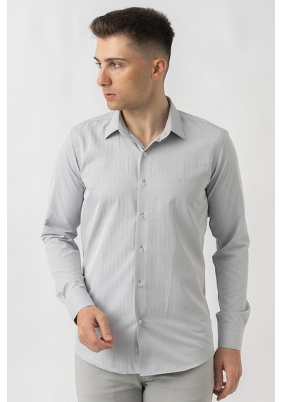 White Stone Adliswil G9501 Regular Fit Armürlü Pamuklu Gömlek Gri-gri Gri White Stone Adliswil G9501 Regular Fit Armürlü Pamuklu Gömlek Gri-gri Gri