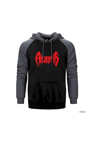 Amorphis Kırmızı Renk Reglan Kol Sweatshirt / Hoodie