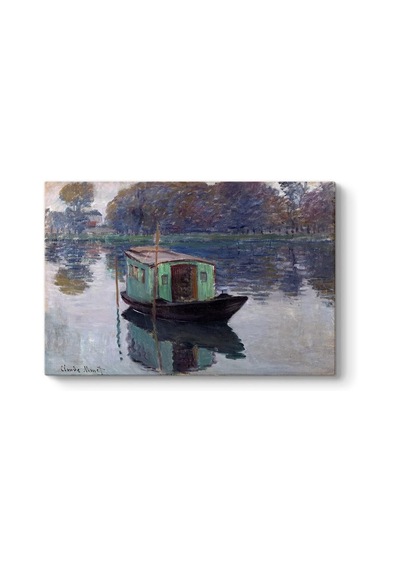 Claude Monet - The Studio Boat Tablosu 45 X 30