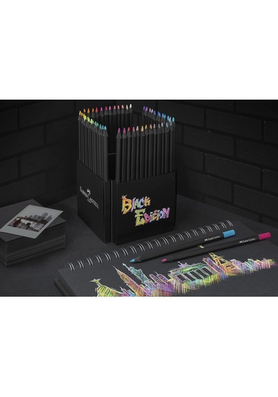 Faber-castell 116450 - Renkli Kalemler Blackwood, Black Edition, 50'li Kutu, Parlak Renkler, Yumuşak Çizgili, Siyah Ah Genel