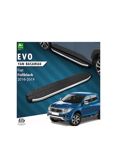 S-dizayn Fiat Fullback Evo Krom Yan Basamak 193 Cm 2016 Üzeri