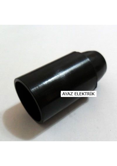 Marketcik Siyah Plastik E14 Duy Dekoratif Standart Avize Duyu