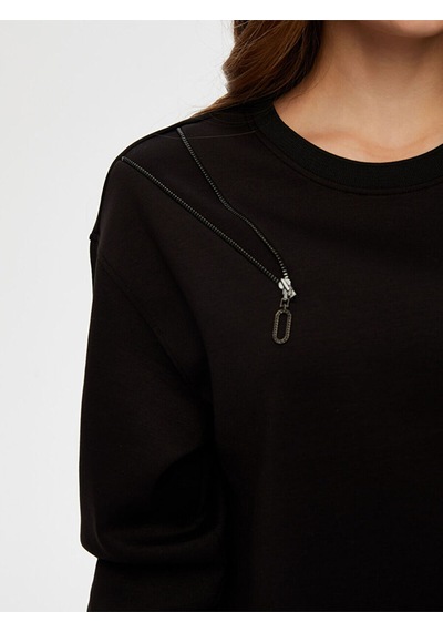 Faik Sönmez Kadın Sweatshirt Uw26swt008 Siyah