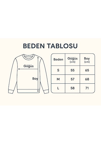 Mavona Oversize Bisiklet Yaka Siyah Erkek Sweatshirt Premium 3 İplik Şardonlu - %85 Pamuk %15 Likra