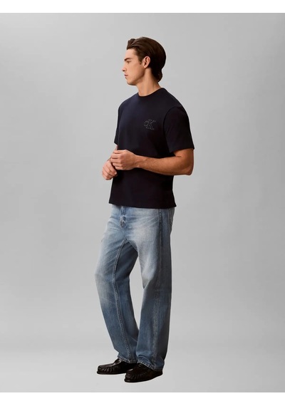 Calvin Klein Ss 30s Jersey Easy M, Cef Siyah Erkek T-shirt