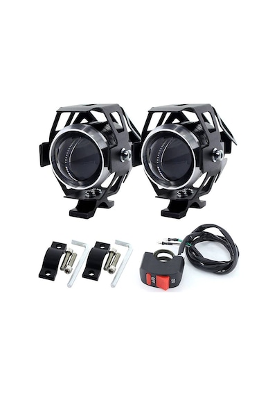 Motosiklet Sis Farı Su Geçirmez U5 Led 3 Modlu