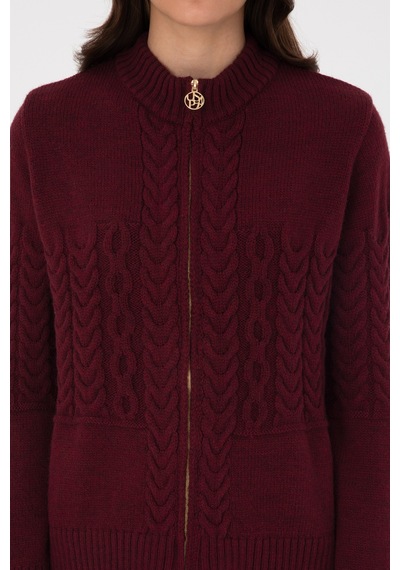 U.S. Polo Assn. U.s. Polo Assn. Kadın Plum Hırka Triko 50314669-vr177 New Plum