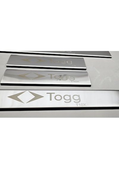 Togg T10x Krom Lazer Yazılı Kapı Eşiği