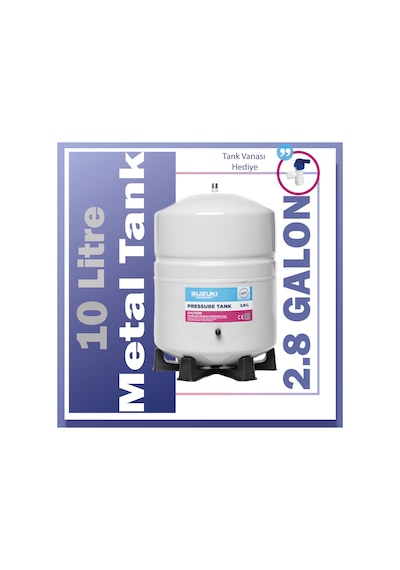 Tüm Su Arıtma Cihazlarına Uyumlu 2,8 Galon (10 Lt) Metal Tank