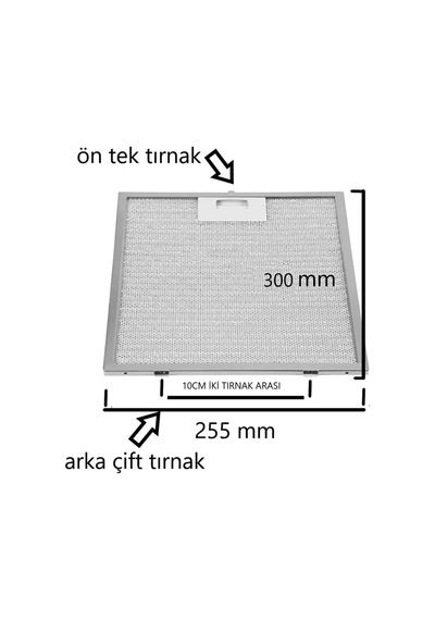 Arçelik P 27 Yı Ankastre Uyumlu Aspiratör &davlumbaz Tel Filtresi