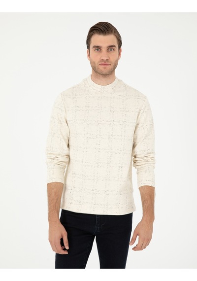 Pierre Cardin Erkek Ekru Sweatshirt 50292470-vr019 Ekru